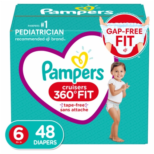 Pampers Cruisers 360 Fit Size 6 Diapers Perspective: front