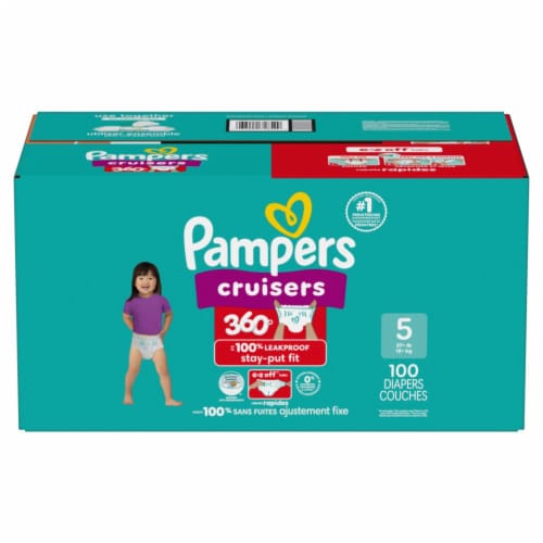 Pampers Cruisers 360 Fit Size 5 Diapers Perspective: front