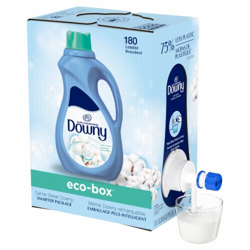 Downy Eco-Box Cool Cotton Fabric Softener Perspective: front