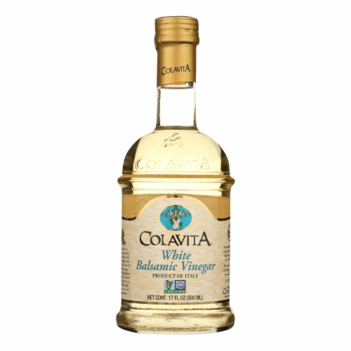 Colavita® White Balsamic Vinegar. Perspective: front