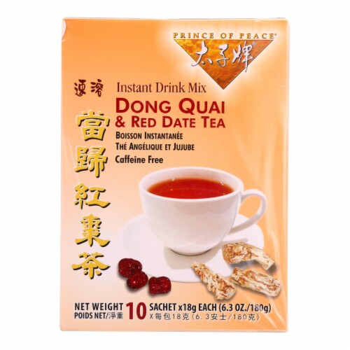 Prince of Peace Tea - Herbal - Dong Quai and Red Date - 10 Bags Perspective: front