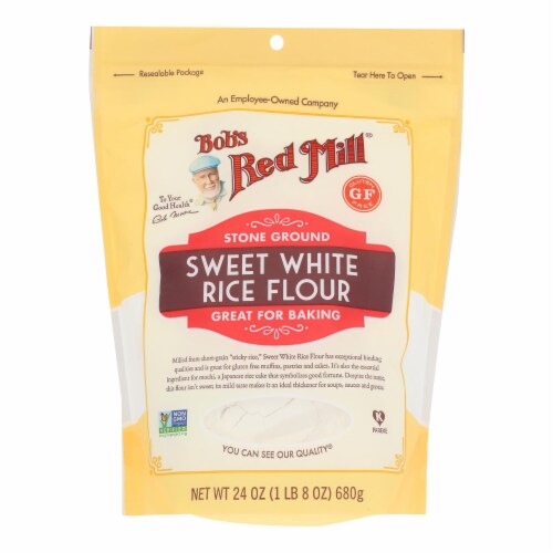 Bob's Red Mill - Rice Flour Sweet Whte Gluten Free - Case of 4 - 24 OZ Perspective: front