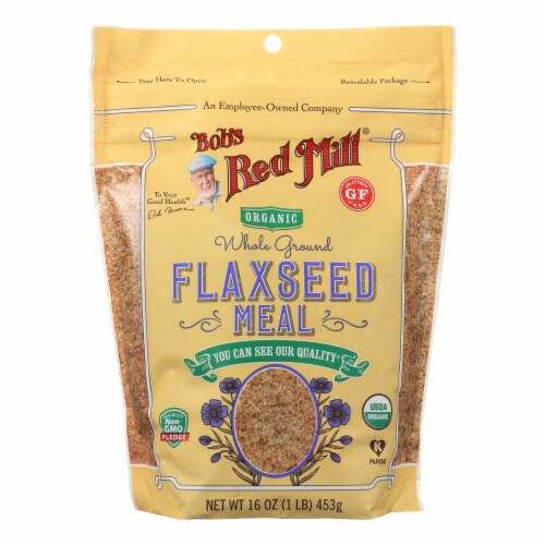Bob's Red Mill® Organic Whole Ground Flaxseed Meal Perspective: front