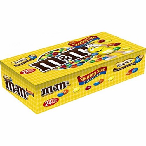 m&m's Peanut Chocolate Candy Sharing Size 3.27 oz (24 per case), 24 count -  Pick 'n Save