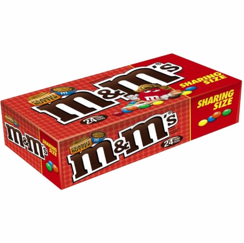 M&M'S Share Size Peanut Chocolate Candies 3.27 Oz, Chocolate