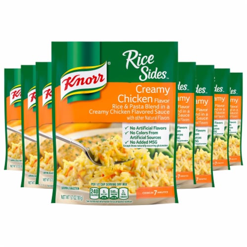 Knorr Rice Sides Creamy Chicken Rice & Pasta Blend, 8 ct / 5.7 oz - Kroger
