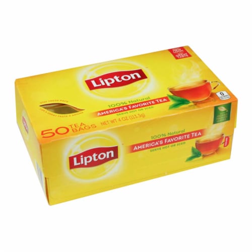 Lipton™ Regular Black Tea Bags (12 Pack) Perspective: front