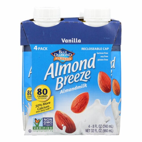 Almond Breeze Almond Milk Vanilla Case of 6 4/8 oz., Case of 6 4/8 OZ each Fry’s