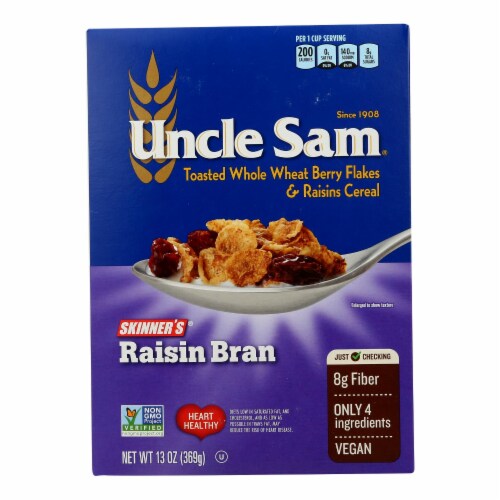 Uncle Sam Cereal Cereal - Skinners Raisin Bran - 13 oz - case of 12 Perspective: front