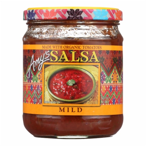 Amy's Mild Salsa 6/14.7oz Perspective: front