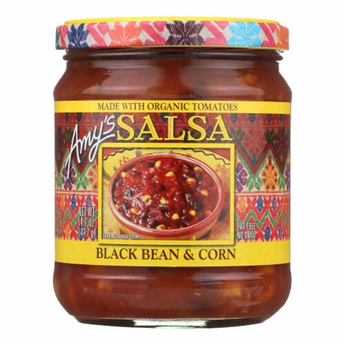 Amy's Black Bean and Corn Salsa Perspective: front