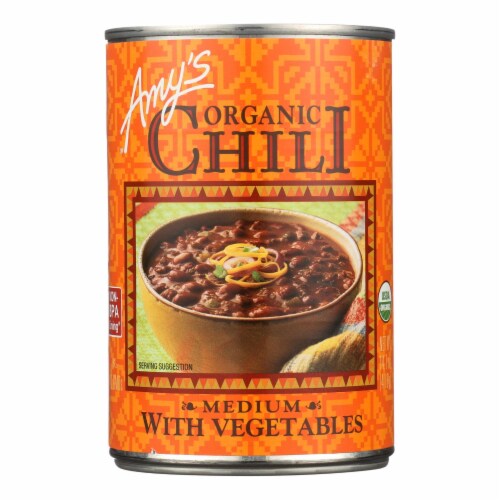 Amy's - Organic Medium Veggie Chili Perspective: front