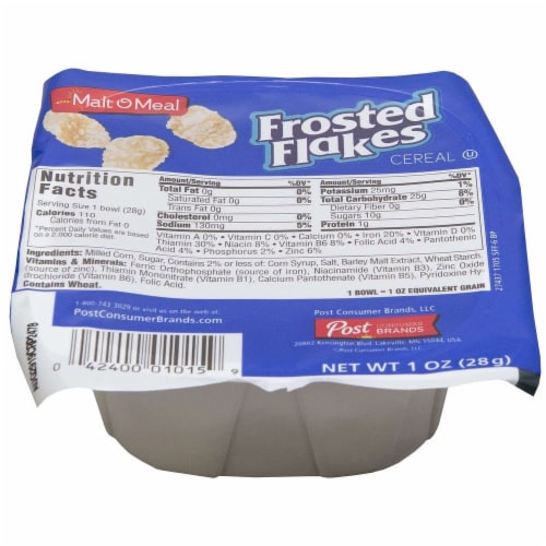 Malt O Meal Frosted Flakes Single Serve Bowl Pack Cereal 1 Ounce 96 Per Case 96 1 Ounce Pick N Save