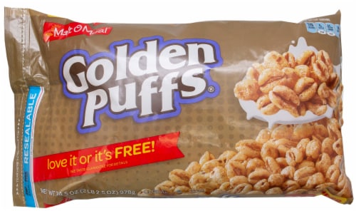 Malt O Meal Golden Puffs Cereal, 34.5 Ounce -- 6 per case. Perspective: front