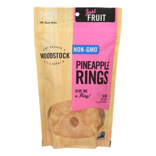 Woodstock Pineapple Slices - Case of 8 - 11.5 oz. Perspective: front