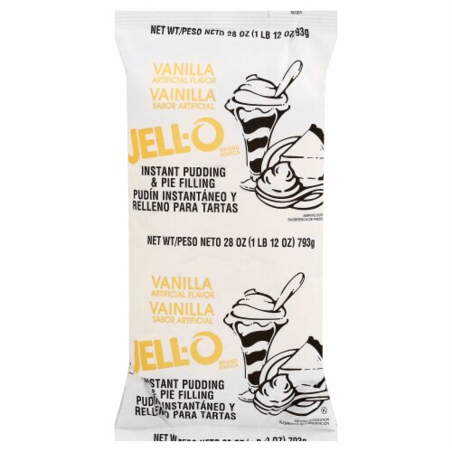 Pudding Jello Instant Vanilla 12 Case 28 Ounce Perspective: front