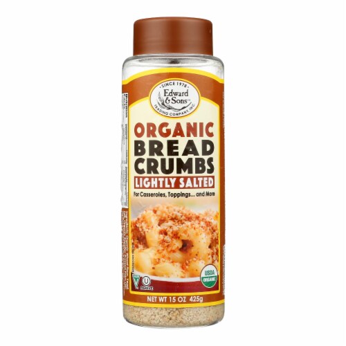 Edward and Sons Organic Breadcrumbs - Lightly Salted - Case of 6 - 15 oz. Perspective: front