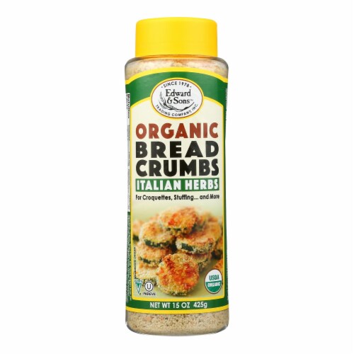 Edward and Sons Organic Italian Herb Breadcrumbs - Case of 6 - 15 oz. Perspective: front