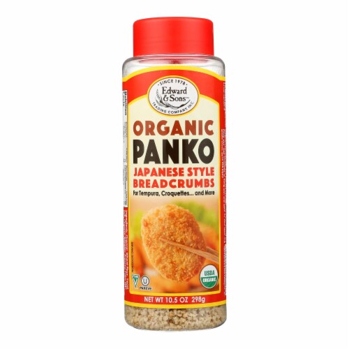 Edward and Sons Organic Panko Breadcrumbs - Case of 6 - 10.5 oz. Perspective: front