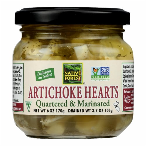 Native Forest Marinated Hearts - Artichoke - Case of 6 - 6 oz. Perspective: front