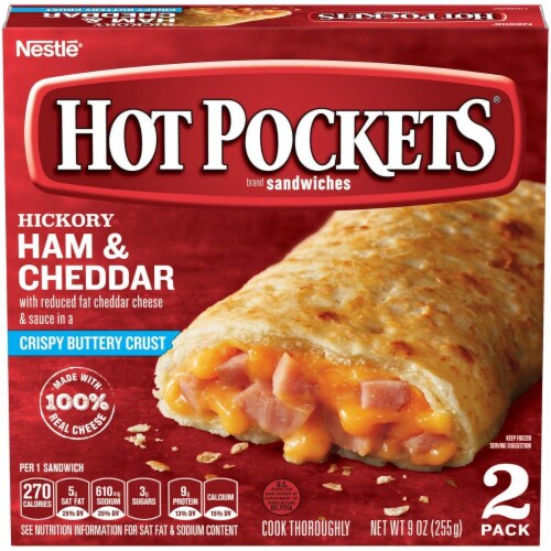 HOT POCKETS Ham + Cheese Perspective: front