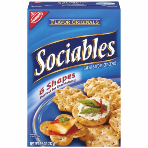 Flavor Originals Sociables Baked Savory Cracker, 7.5 Ounce -- 6 per case. Perspective: front