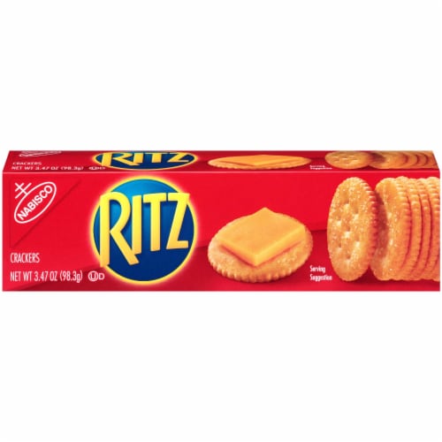 Nabisco Ritz Cracker, 3.47 ounce -- 12 per case Perspective: front