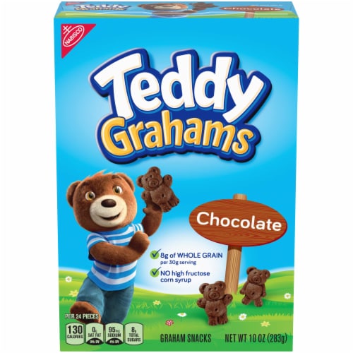 Teddy Grahams Chocolate Graham Cookies Perspective: front
