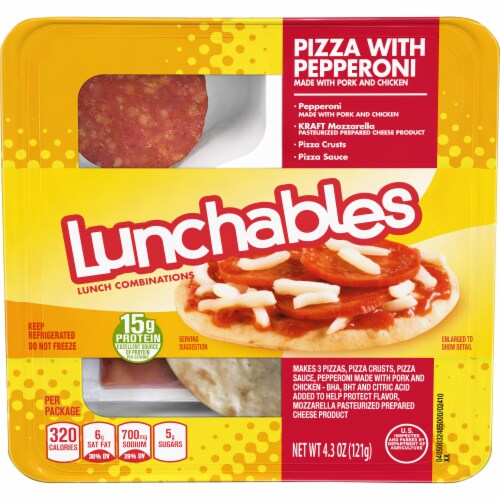 Lunchables Pizza with Pepperoni Case Sale Perspective: front