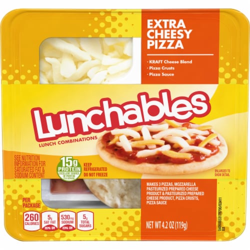 Lunchables Extra Cheesy Pizza Case Sale, 16 ct / 4.2 oz Kroger