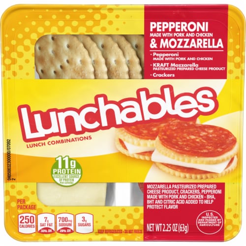 Lunchables Pepperoni & Mozzarella with Crackers Case Sale, 16 ct / 2.25