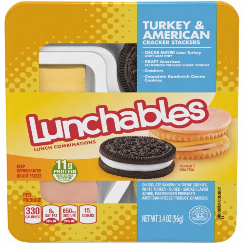 Lunchables Turkey & American Cracker Stackers Case Sale Perspective: front
