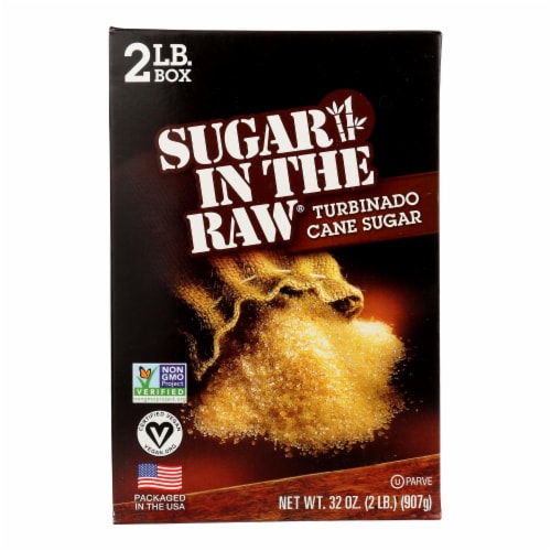 Sugar In The Raw Turbinado Sugar - Case of 12 - 2 lb. Perspective: front