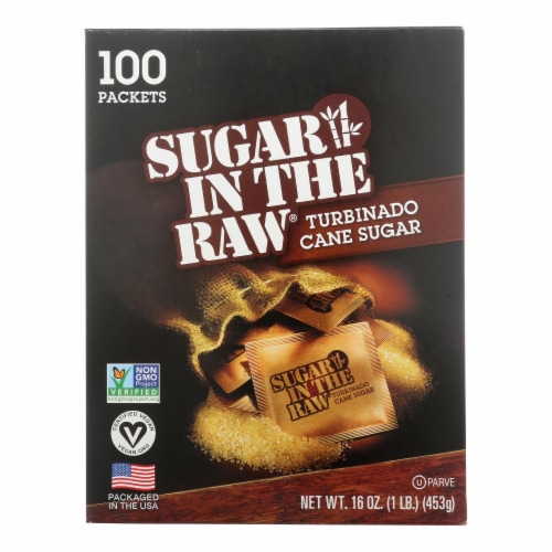 Sugar in The Raw Sugar in The Raw - Packets - Case of 8 - 100 PK Perspective: front