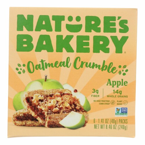 Nature's Bakery - Oatmeal Crumble Apple - Case of 6 - 8.46 OZ Perspective: front