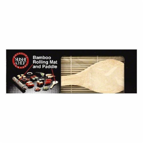 Emperor's Select 9 1/2 x 9 1/2 Natural Bamboo Sushi Rolling Mat