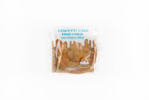 Rich's Confetti Cookie Filled with Confetti Cake Frosting, Soft Baked Cookie, 12 count Perspective: front