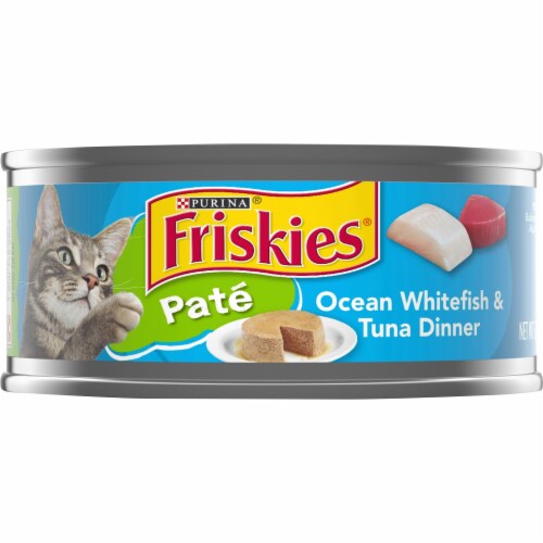 Friskies® Pate Ocean Whitefish & Tuna Wet Cat Food Perspective: front