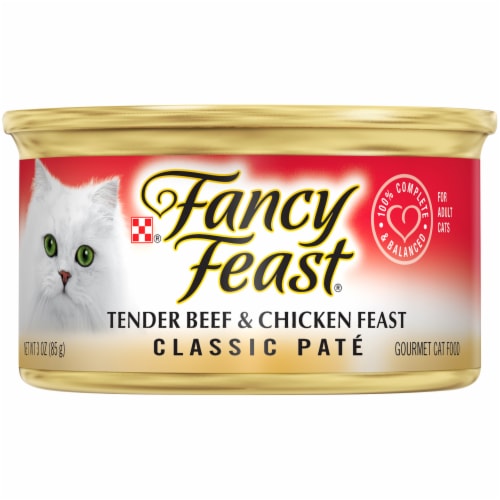 Purina Fancy Feast® Tender Beef & Chicken Wet Cat Food Perspective: front