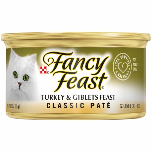 Fancy Feast® Turkey & Giblets Classic Pate Wet Cat Food Perspective: front