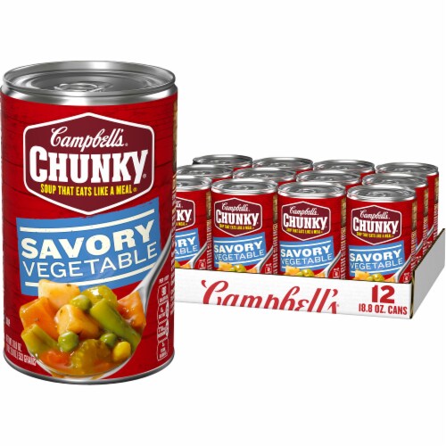 Campbell's Chunky Savory Vegetable Soup Case Sale Perspective: front