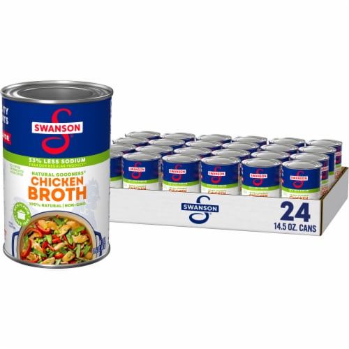 Swanson® Natural Goodness® Low Sodium Chicken Broth Perspective: front
