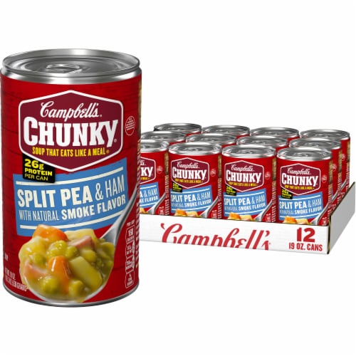 Campbell's Chunky Split Pea & Ham Soup Case Sale Perspective: front
