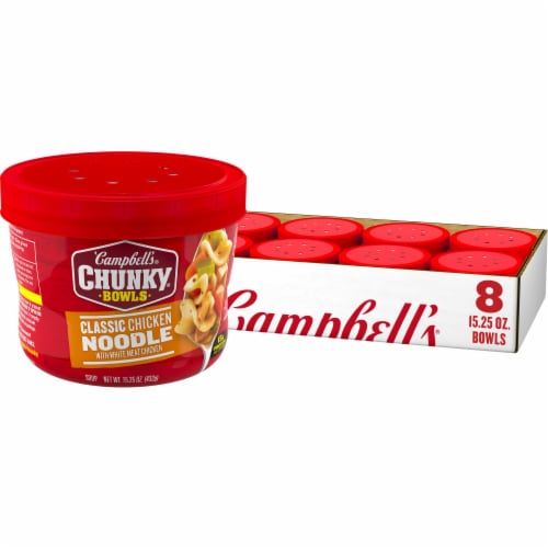 Campbell's® Chunky® Classic Chicken Noodle Soup (8 Pack) Perspective: front