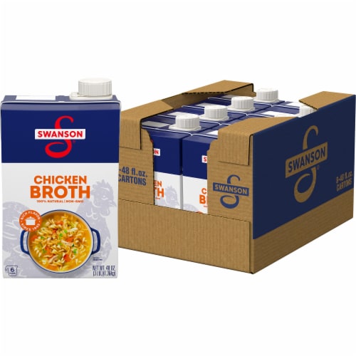 Swanson® 100% Natural Chicken Broth Perspective: front