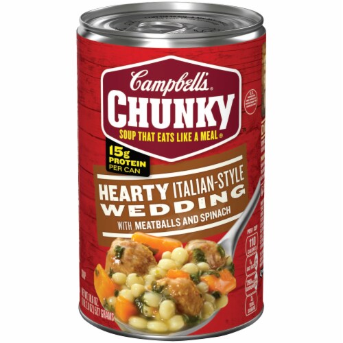 Campbell's Chunky Hearty Italian-Style Wedding Soup Case Sale Perspective: front