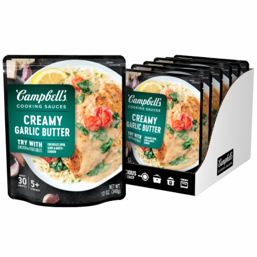 Campbell's® Creamy Garlic Butter Chicken Oven Sauce Perspective: front