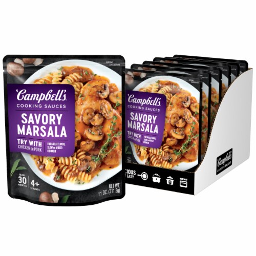 Campbell's® Cooking Sauces Savory Marsala Pouch Perspective: front
