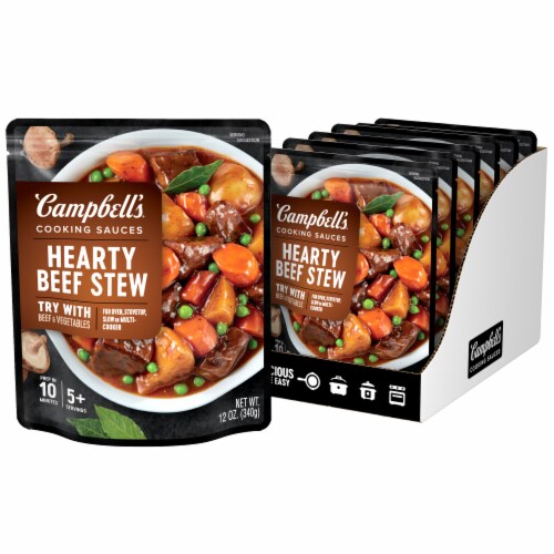 Campbell's® Cooking Sauces Hearty Beef Stew Pouch Perspective: front