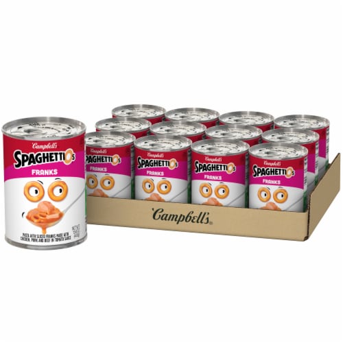 Campbell's Franks SpaghettiOs Canned Pasta, 15.6 Oz.